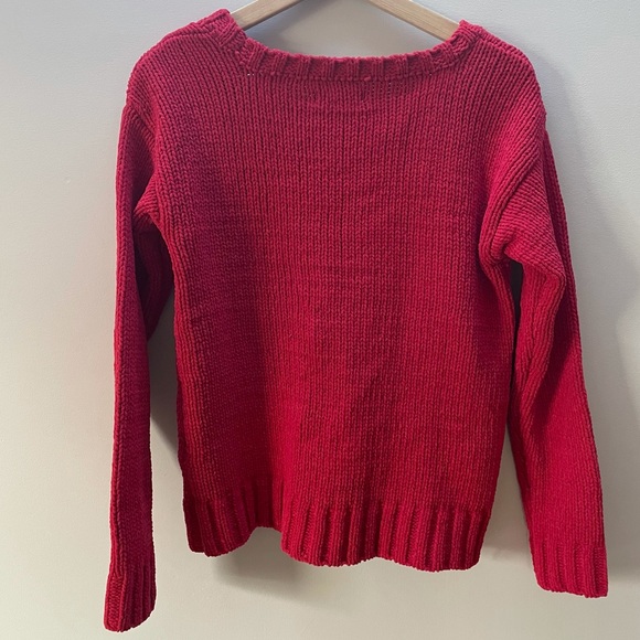 NWT Aero Red Cable Knit Soft Sweater - Picture 8 of 9